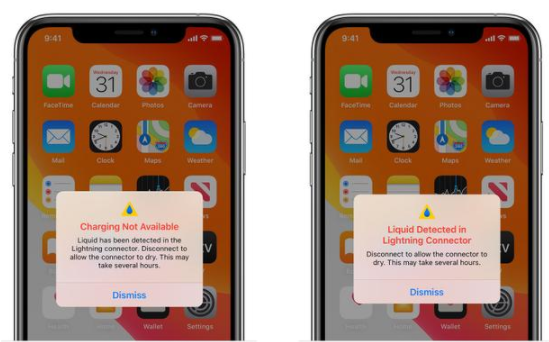 iphone突然充不进去电是怎么了 苹果手机充电检测到液体解决方法